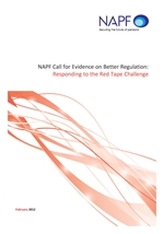 Better Regulation – Responding to the Red Tape Challenge: An NAPF call for evidence